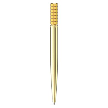 Kuličkové pero, Žlutá, Pokoveno ve zlatém odstínu - Swarovski, 5618156