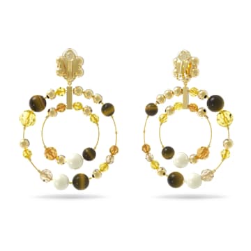 Somnia 大圈耳環, 漸層色, 鍍金色色調 - Swarovski, 5618296