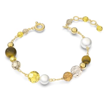 Somnia 系列手链，彩色，金色调镀层 - Swarovski, 5618298