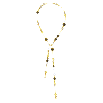 Somnia Y necklace, Multicolored, Gold-tone plated - Swarovski, 5618299