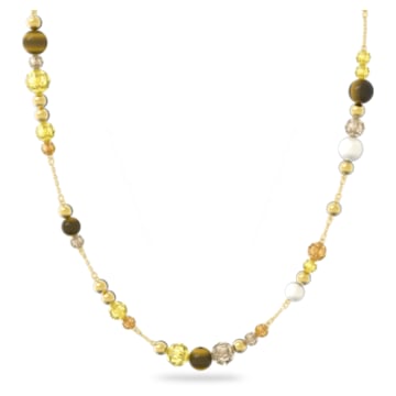 Somnia necklace, Long, Multicoloured, Gold-tone plated - Swarovski, 5618300