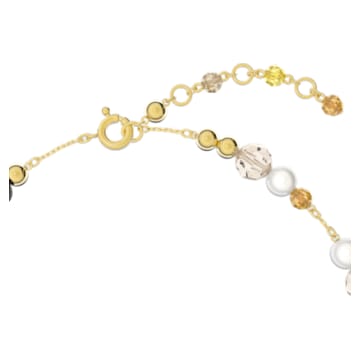 Somnia necklace, Extra long, Multicolored, Gold-tone plated - Swarovski, 5618300