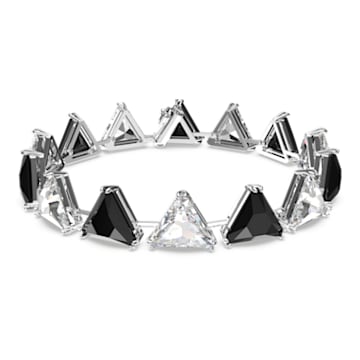 Millenia armband , Kristallen met triangelslijpvorm, Zwart - Swarovski, 5619154