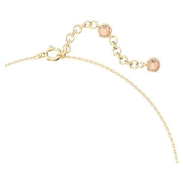 Orbita necklace, Drop cut, Long, Multicoloured, Gold-tone plated - Swarovski, 5619786