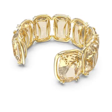 Harmonia cuff, Oversized floating crystals, Gold tone, Gold-tone plated - Swarovski, 5620654