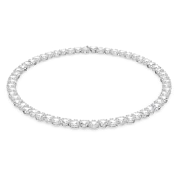 Millenia necklace, Trilliant cut, White, Rhodium plated - Swarovski, 5621138