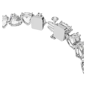 Millenia armband, Trilliant-slijpvorm, Wit, Rodium toplaag - Swarovski, 5622451