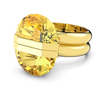 Lucent ring, Magnetic, Yellow, Gold-tone plated - Swarovski, 5623773