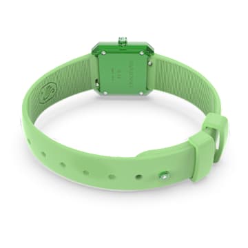 Montre, Bracelet en silicone, Verte - Swarovski, 5624379