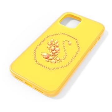 Smartphone case, Swan, iPhone® 12 Pro Max, Yellow - Swarovski, 5625635