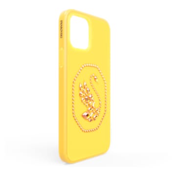 Capa para smartphone, Cisne, iPhone® 12 Pro Max, Amarelo - Swarovski, 5625635