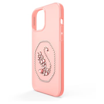 Smartphone case, Swan, iPhone® 13 Pro Max, Pale pink - Swarovski, 5625640