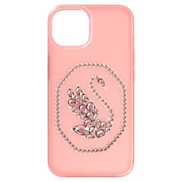 Smartphone case, Swan, iPhone® 13 Pro, Pink - Swarovski, 5625642
