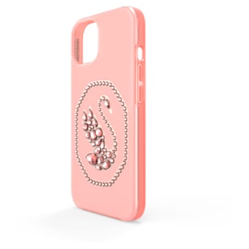 Smartphone case, Swan, iPhone® 13 Pro, Pale pink - Swarovski, 5625642