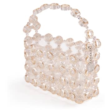 Poșetă, Nuanță aurie, Placat cu auriu - Swarovski, 5625817
