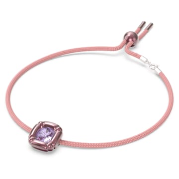 Dulcis necklace, Cushion cut crystals, Pink - Swarovski, 5626400
