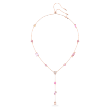 Gema 520 Y pendant, Candy and heart, Pink, Rose gold-tone plated - Swarovski, 5626658