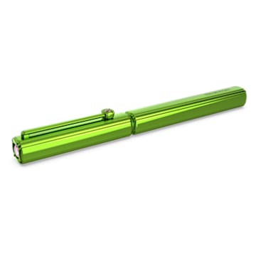 Kuličkové pero, Výbrus cushion, Zelená - Swarovski, 5627167