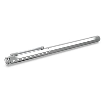 Ballpoint pen, Classic, Silver-tone, Chrome plated - Swarovski, 5627168