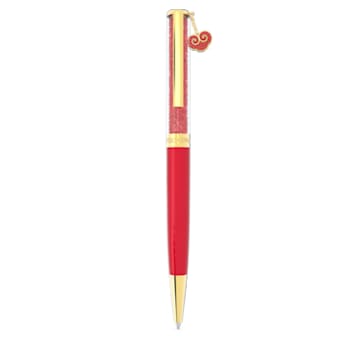 Gratia ballpoint pen, Red, Gold-tone plated - Swarovski, 5627449