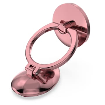 Uchwyt do telefonu z pierścieniem na palec, W kształcie kropli, Różowy - Swarovski, 5628623