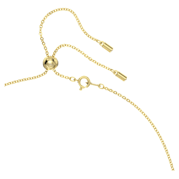 Curiosa pendant, Triangle cut, Blue, Gold-tone plated - Swarovski, 5629228