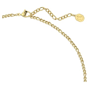 Curiosa necklace, Yellow, Gold-tone plated - Swarovski, 5629491