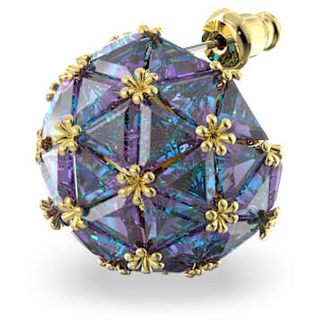 Curiosa fülbevaló, Egyedülálló, Háromszög metszés, Kék, Aranytónusú bevonattal - Swarovski, 5630312