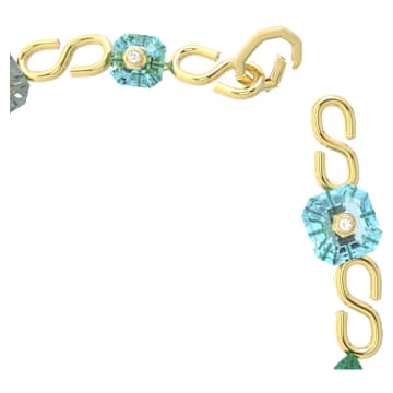 Numina Halskette, Verschiedene Schliffe, Mehrfarbig, Goldlegierungsschicht - Swarovski, 5630945