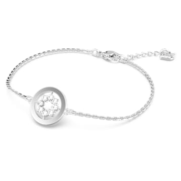 Further bracelet, Circle, White, Rhodium plated - Swarovski, 5632067