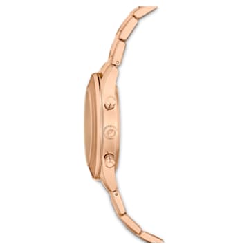 Ρολόι Octea Lux Sport, Eλβετικής κατασκευής, Μεταλλικό μπρασελέ, Καφέ, Φινίρισμα σε χρυσό τόνο - Swarovski, 5632472