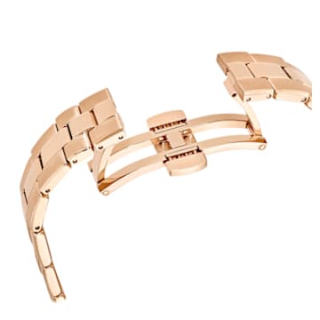Montre Octea Lux Sport, Fabriqué en Suisse, Bracelet en métal, Rouge, Finition or rose - Swarovski, 5632475