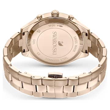 Relógio Octea Lux Sport, Fabrico suíço, Pulseira de metal, Azul, Acabamento em champanhe dourado - Swarovski, 5632481
