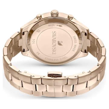 Zegarek Octea Lux Sport, Swiss Made, Metalowa bransoleta, Niebieski, Powłoka w odcieniu szampańskiego złota - Swarovski, 5632481