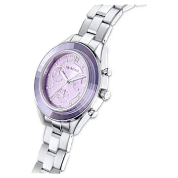 Octea Lux Sport 手錶, 瑞士製造, 金屬手鏈, 紫色, 不銹鋼 - Swarovski, 5632484