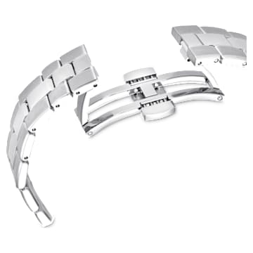 Octea Lux Sport horloge, Swiss Made, Metalen armband, Paars, Roestvrij staal - Swarovski, 5632484
