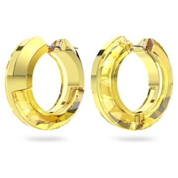 Lucent Kreolen, Statement, Runde Form, Gelb - Swarovski, 5633435