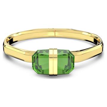 Gema ブレスレット, ミックスカット, グリーン, ゴールドトーン