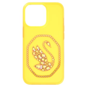 Etui na smartfona, Swan, iPhone® 13, Żółte - Swarovski, 5633709