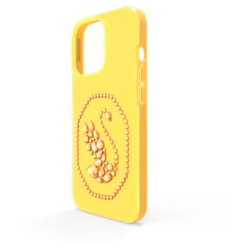 Pouzdro na chytrý telefon, Labuť, iPhone® 13, Žlutá - Swarovski, 5633709