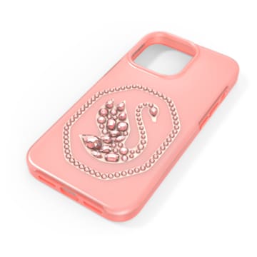 Smartphone case, Swan, iPhone® 13, Pink - Swarovski, 5633712
