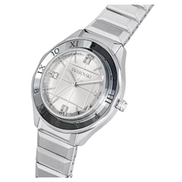 Zegarek 37mm, Swiss Made, Metalowa bransoleta, W odcieniu srebra, Stal szlachetna - Swarovski, 5634648