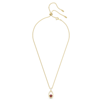 Cariti pendant, Red, Gold-tone plated - Swarovski, 5634709
