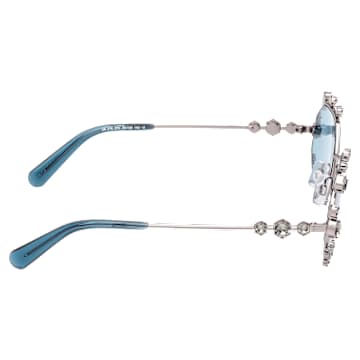 Sonnenbrille, Eng, Achteckform, SK0376 20V, Blau - Swarovski, 5634747