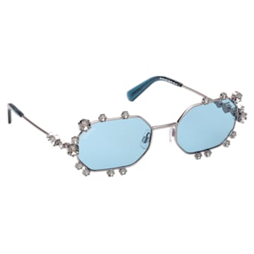 Sunglasses, Narrow, Octagon, Multicolored - Swarovski, 5634747