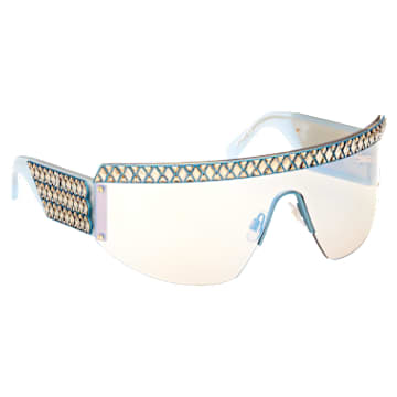 Sunglasses, Mask, Gradient tint, SK0363 30X, Blue - Swarovski, 5634749