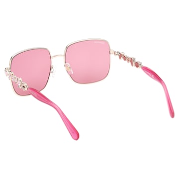 Sunglasses, Square shape, SK0358 32S, Pink - Swarovski, 5634750