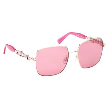 Lunettes de soleil, Forme carrée, SK0358 32S, Roses - Swarovski, 5634750