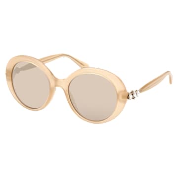 Lunettes de soleil, Forme ovale, SK0360 45G, Ton doré - Swarovski, 5634751