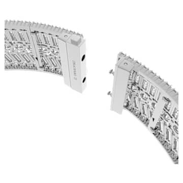 Choker Hyperbola, Tăieturi mixte, Alb, Placat cu rodiu - Swarovski, 5635347